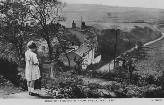 postcard-bidston-footpath-from-breck-wallasey-bw